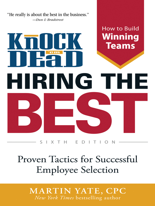 Title details for Knock Em Dead—Hiring the Best by Martin Yate - Available